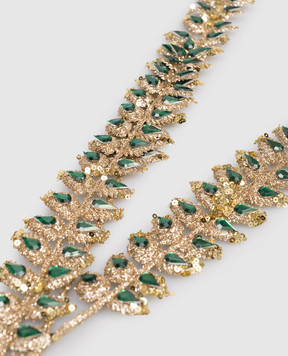 EDG Декоративная рождественская ветвь папоротника с кристаллами 232956700