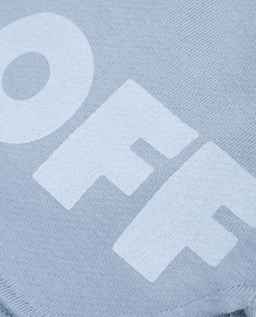 Off-White Детские голубые шорты с принтом Off 44GCI001S26F001