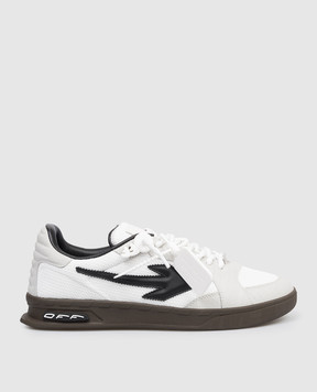 Off-White Белые комбинированные кроссовки End Of Play с эмблемой OMIA2ALS26FAB001