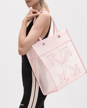 Off-White Рожева сумка-тоут Market OWNA23FS26FAB001