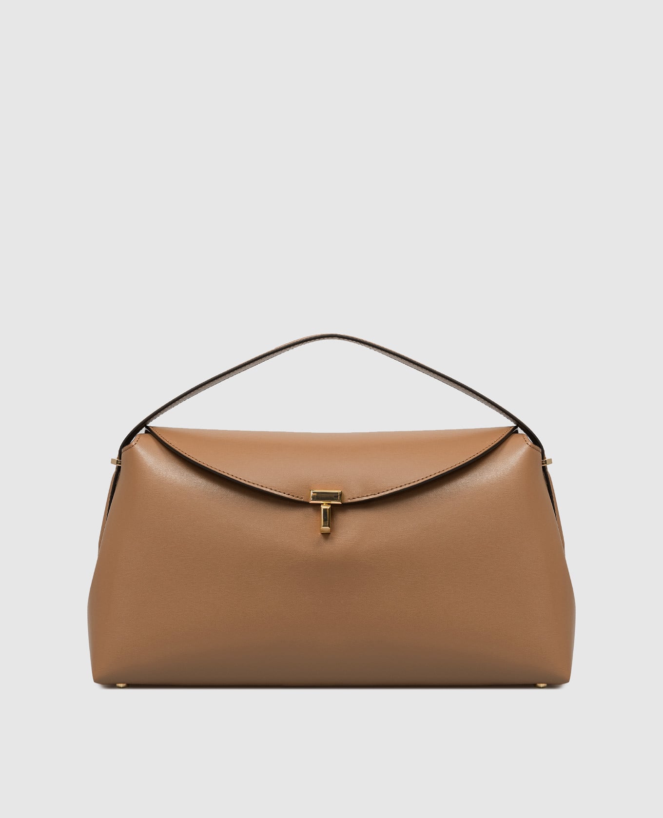 

Коричневая кожаная сумка T-lock, Коричневый, Сумки через плечо