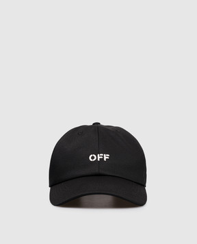 Off-White Чорна кепка з логотипом Off OMLA04AC99FAB003