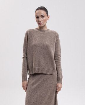 Max Mara Коричневый джемпер LUME из кашемира MXMLUME
