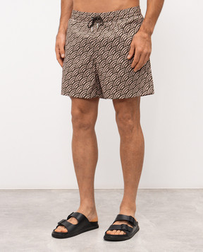 MooRER Бежевые шорты для плавания PORTOFINO PORTOFINOSPW