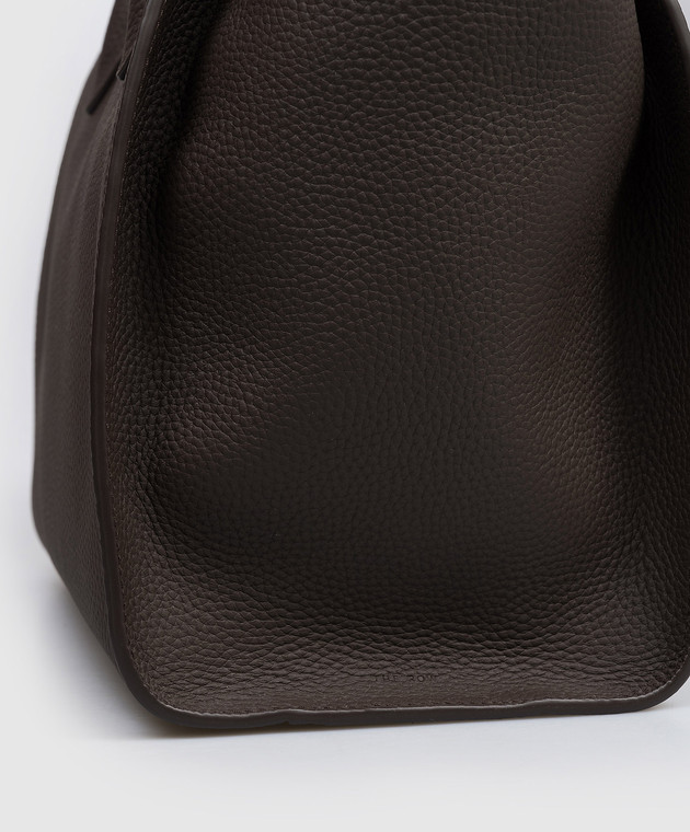 The Row Коричневая кожаная сумка Marlo 14 W1800L133 изображение 4