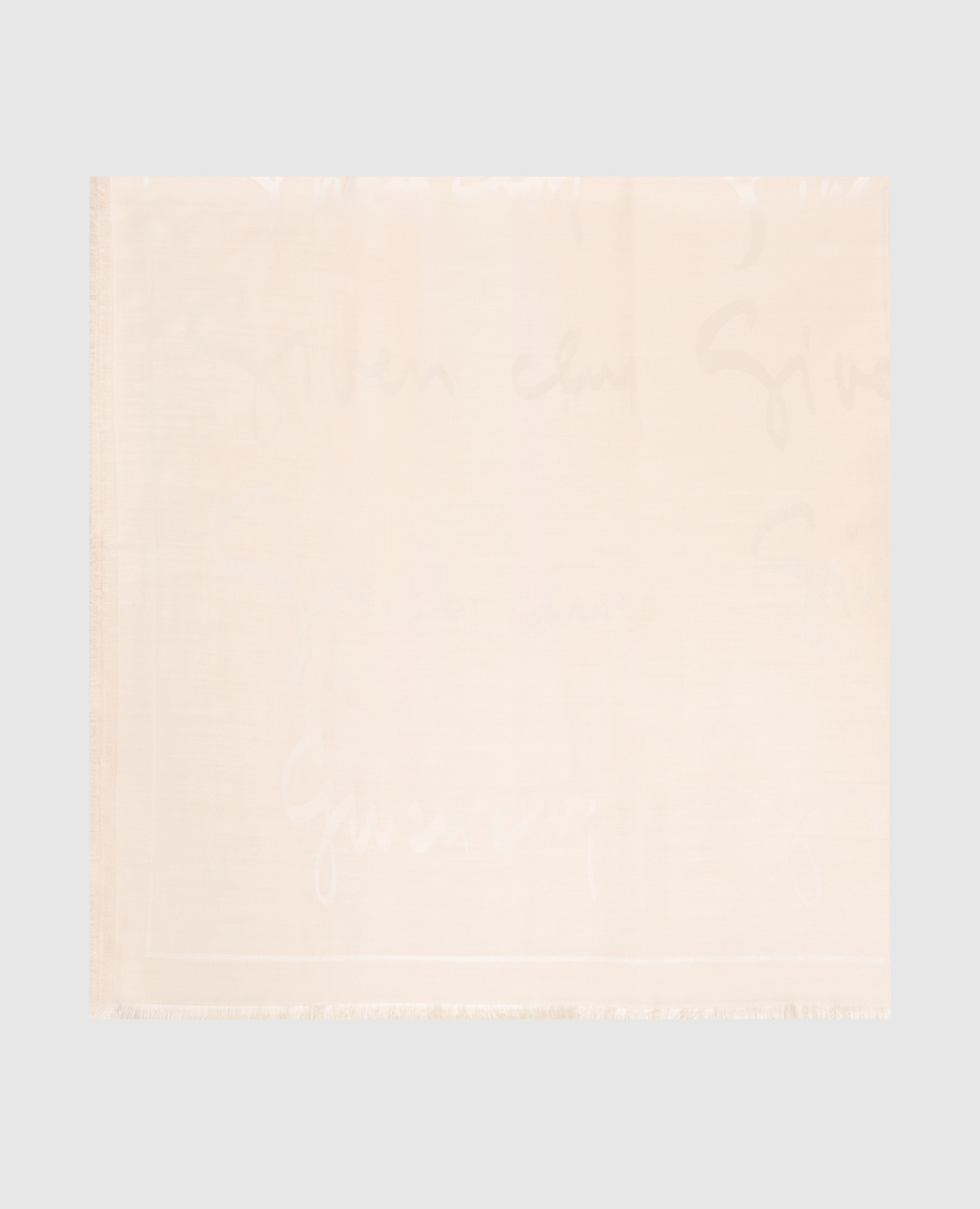 

Бежевый платок из шелка и шерсти, Платки