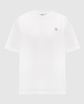 Stone Island Біла футболка з нашивкою логотипа L1S152100030S0115