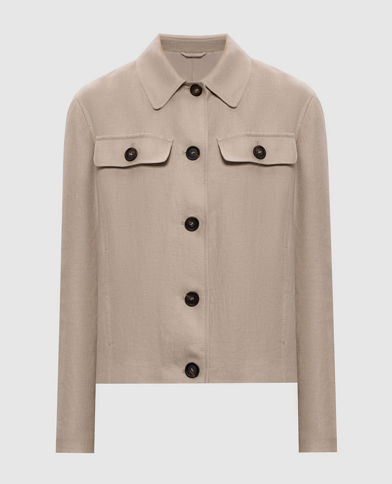 

Бежевая куртка из льна, Бежевый, Куртки