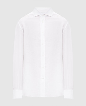 Brunello Cucinelli Біла сорочка з льону MM6840028