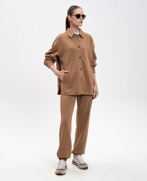 Max Mara Коричневі джогери LEVICO з монограмою LEVICO