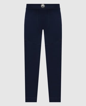 Stefano Ricci Синие кальсоны с нашивкой эмблемы M6T5300500WPA01T