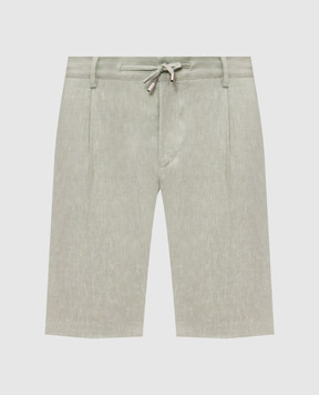 Stefano Ricci Зелені шорти з льону та вовни M1T6100300WL003L