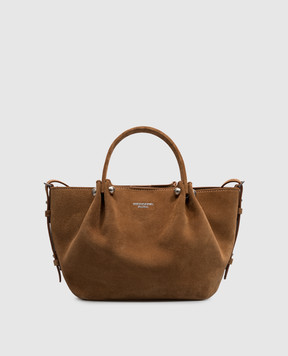 Max Mara Weekend Коричневая замшевая сумка-тоут ARIO WKARIO