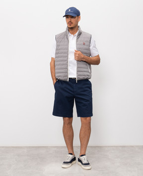 Brunello Cucinelli Сині шорти з бавовни M289LU0010