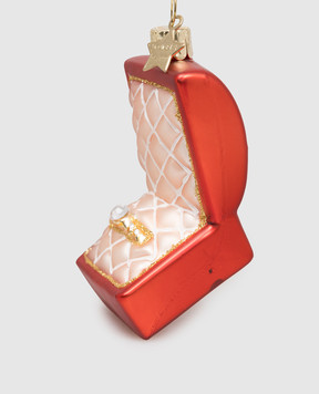 Vondels Червона ялинкова іграшка Wedding ring box 2227000090031