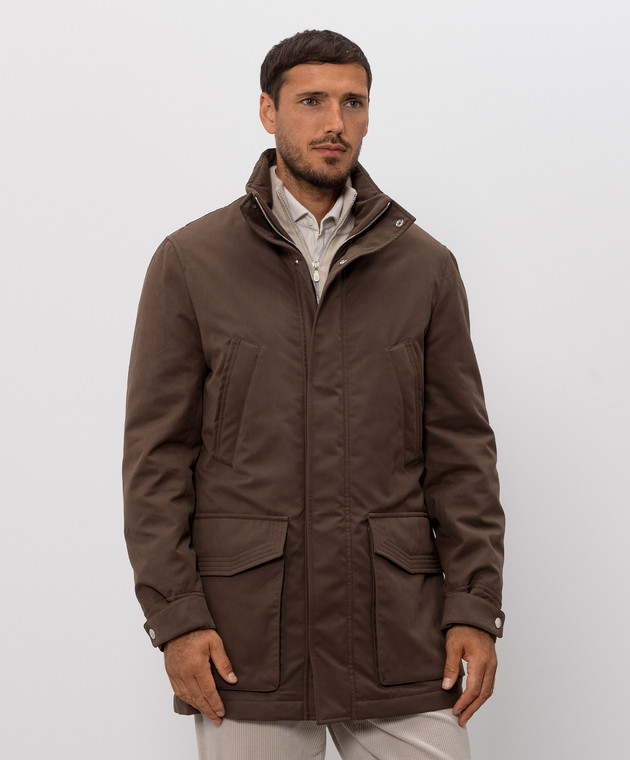 Brunello Cucinelli Коричнева куртка ML4966005 зображення 3