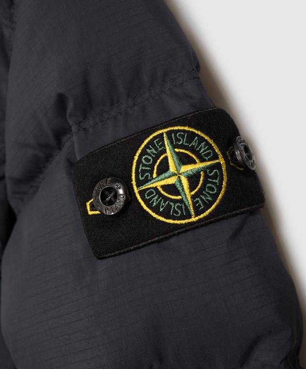 Stone Island Детский пуховик с патчем логотипа L2S164100005S04831012 изображение 3