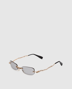 Kuboraum Золотисті складні сонцезахисні окуляри H47 KRSH47PG0000002F