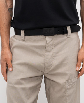 C.P. Company Чорний шкіряний ремінь з гравіюванням логотипа MAC301A110522A