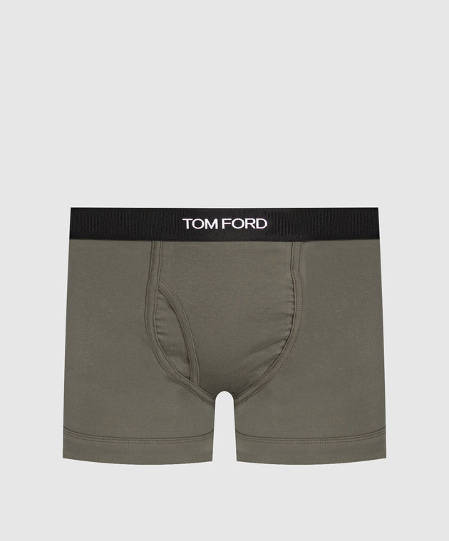 Tom Ford Кролики цвета хаки с узором логотипа T4LC31040