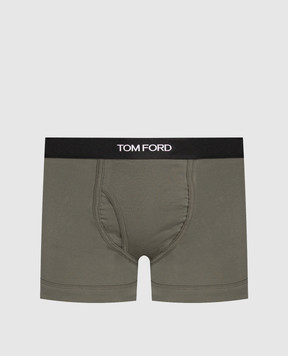 Tom Ford Кролики цвета хаки с узором логотипа T4LC31040