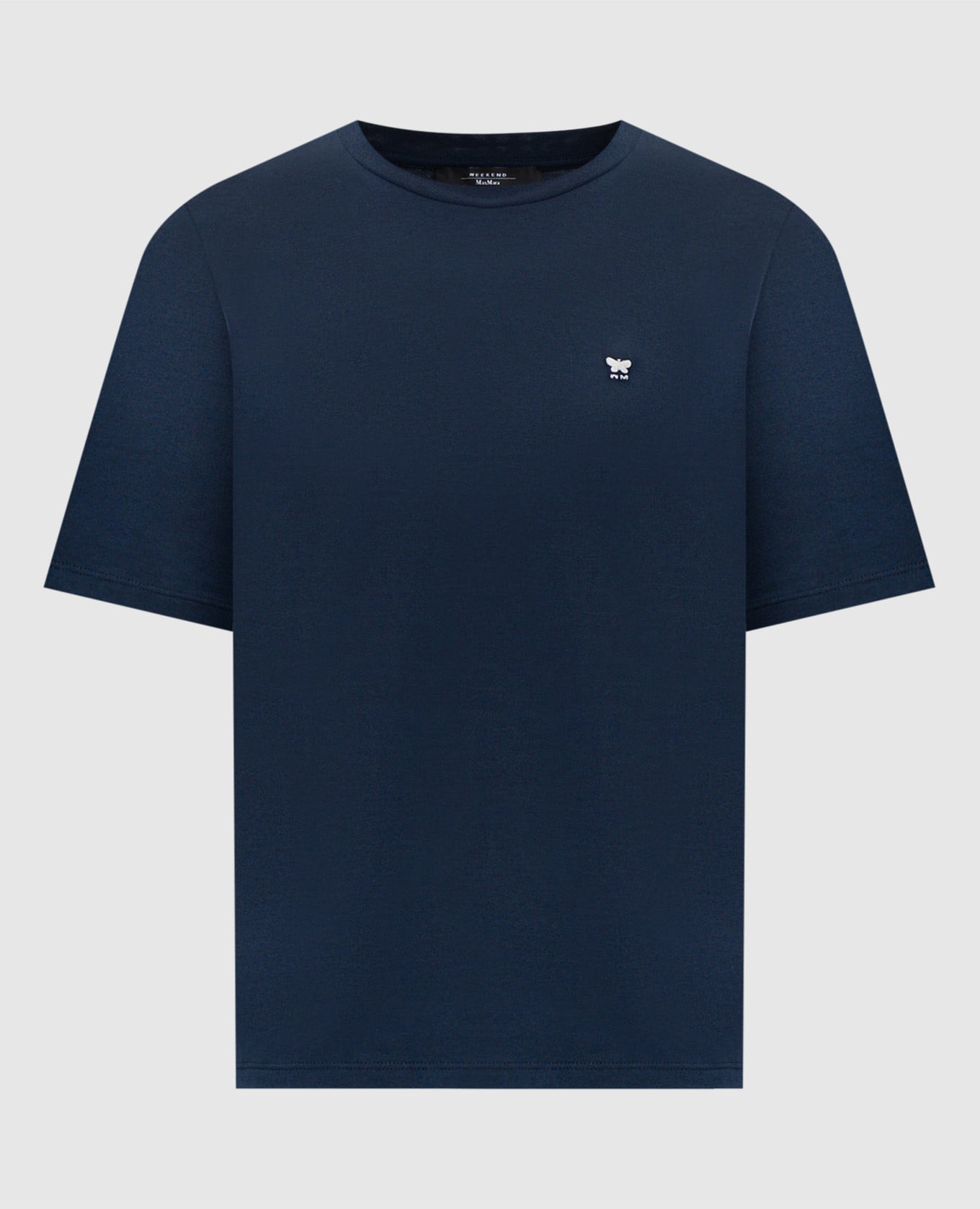 Синяя футболка WKDVENACO с вышивкой эмблемы