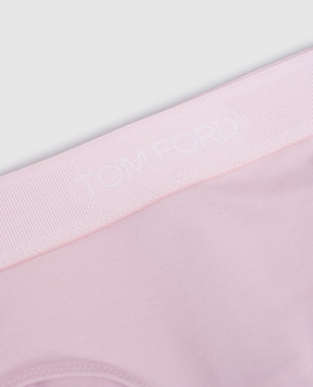 Tom Ford Розовые трусики с узором логотипа KNJ004JEX166