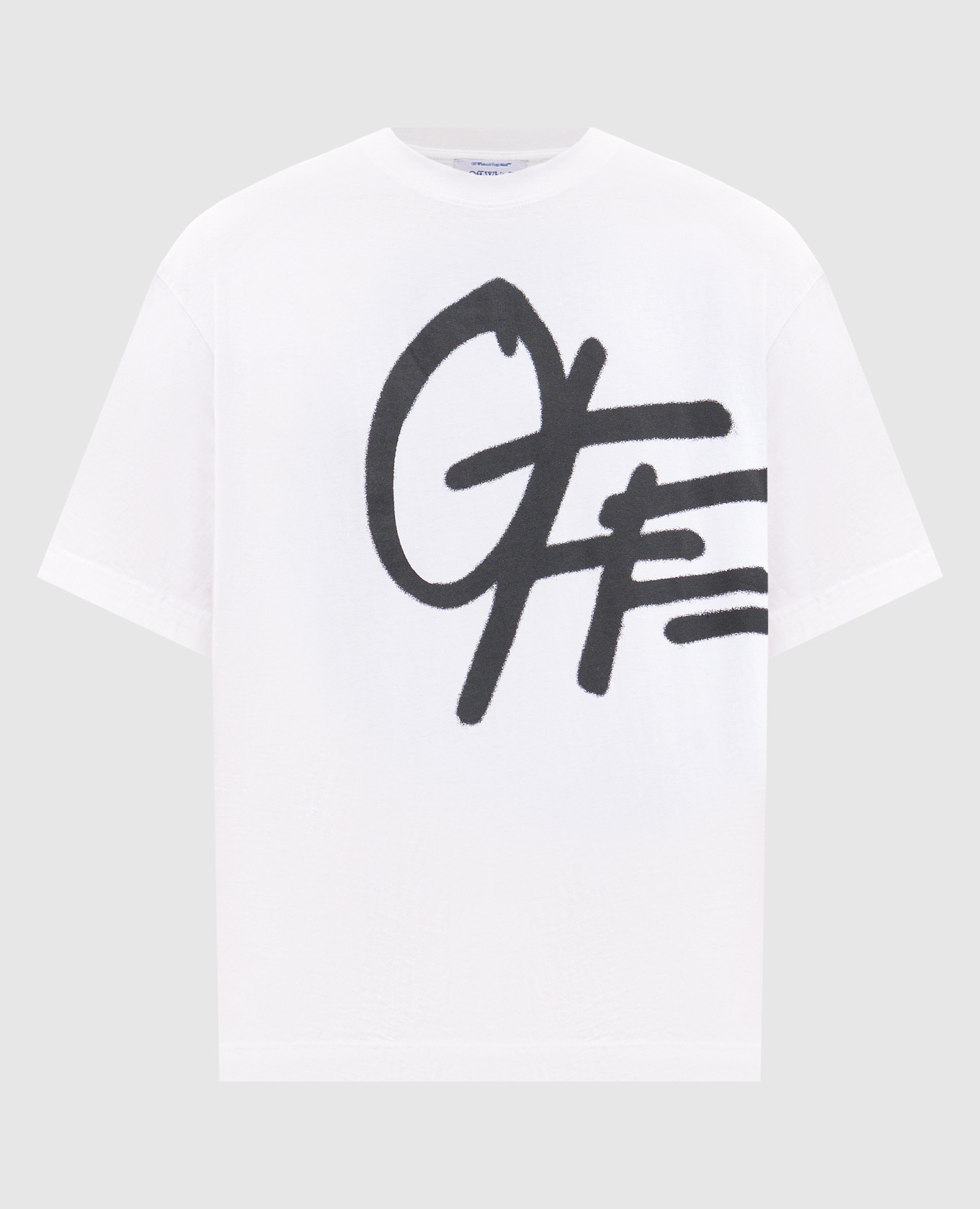 Белая футболка с принтом логотипа Spray