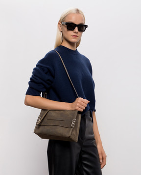 JW Anderson Коричнева замшева сумка крос-боді Loafer HB0767LA0319