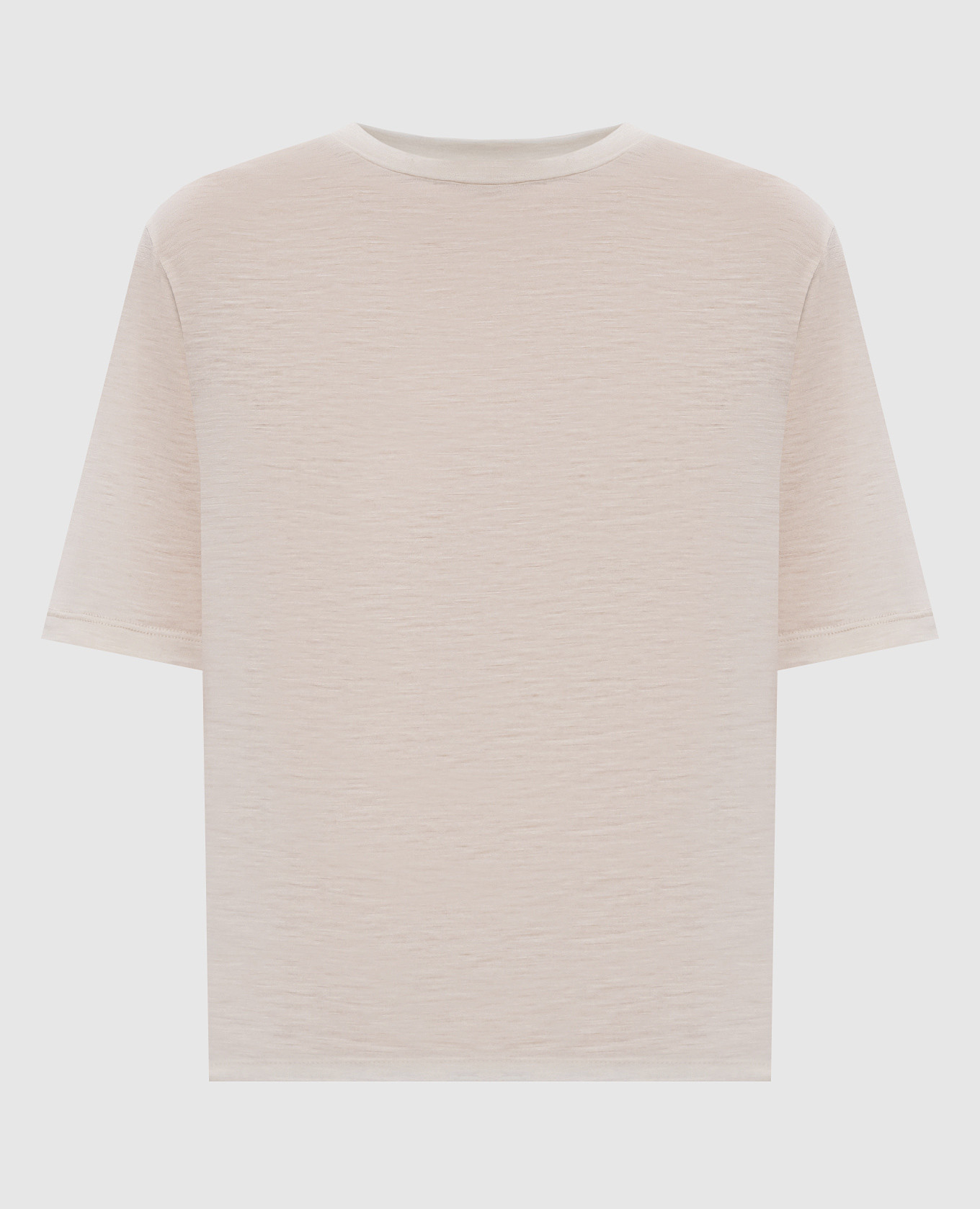 

Бежевая футболка из шерсти, Бежевый, Футболки