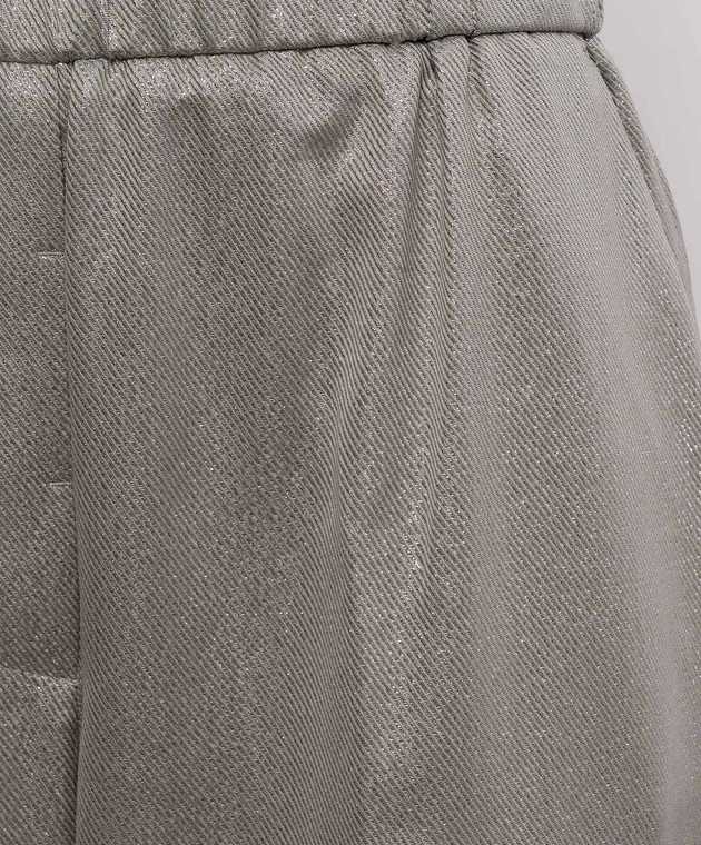 Peserico Серые брюки с люрексом A0403607007 изображение 4