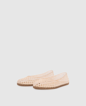 Colors of California Бежевые балетки Jelly с глитером HCCARMEL01