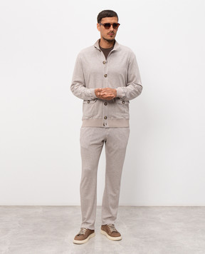 Pini Parma Бежевые меланжевые штаны JOGGLIJERTAU