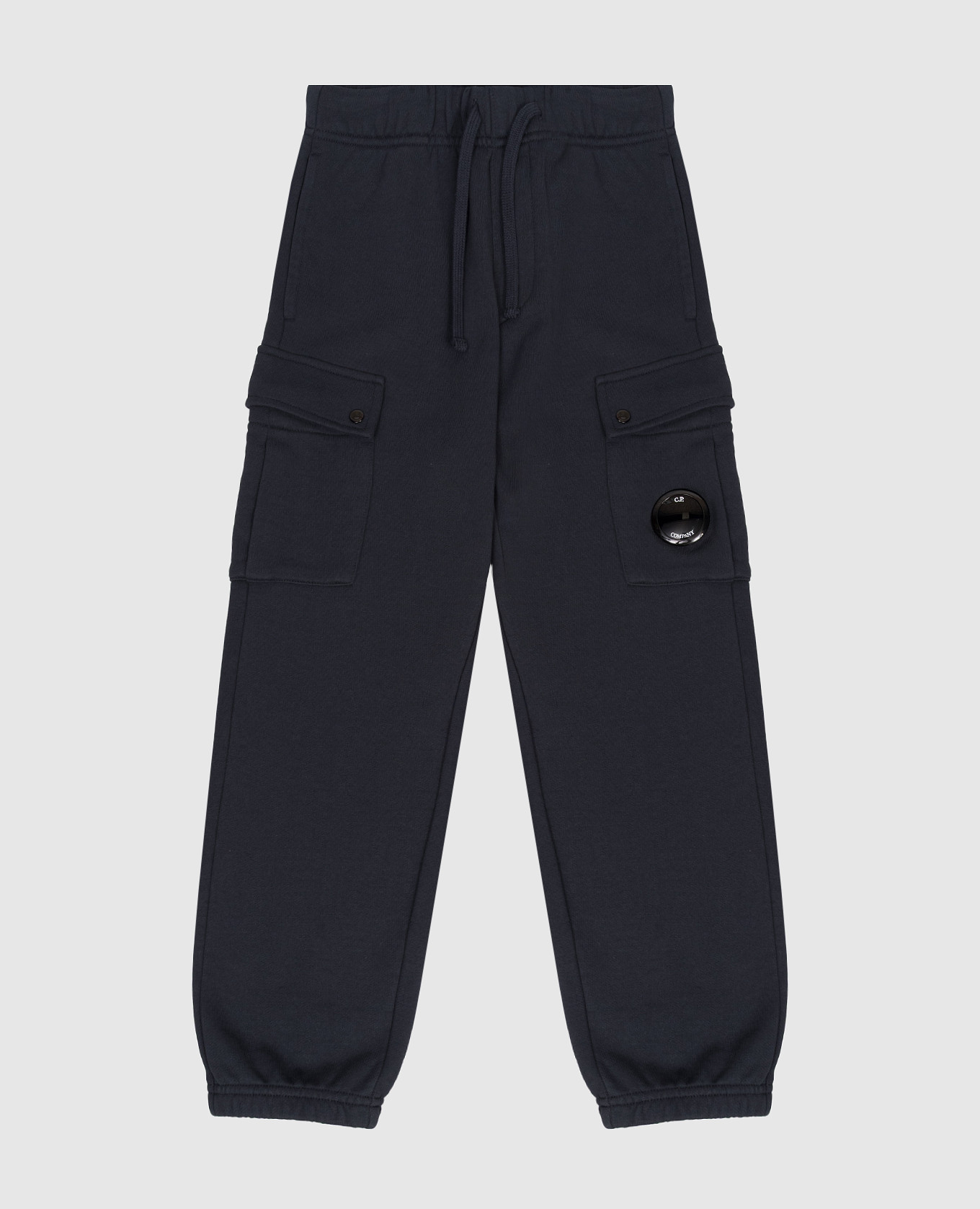 Детские синие джоггеры-карго с патчем логотипа