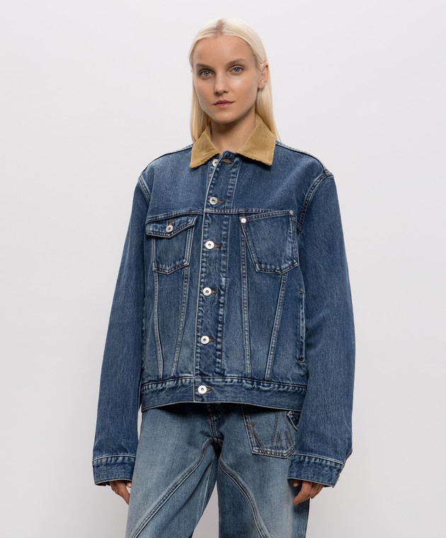 JW Anderson Синяя джинсовая куртка DJ0046PG1930 изображение 3