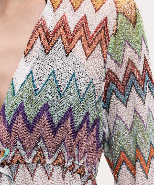 Missoni Белая накидка в брендовый узор MS26SQ0SBR014K изображение 4