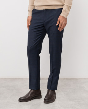 Stefano Ricci Синие брюки из шерсти M1T610002AW0017U