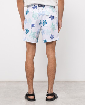 Vilebrequin Білі шорти для плавання Tortues Multicolores MOOEB536