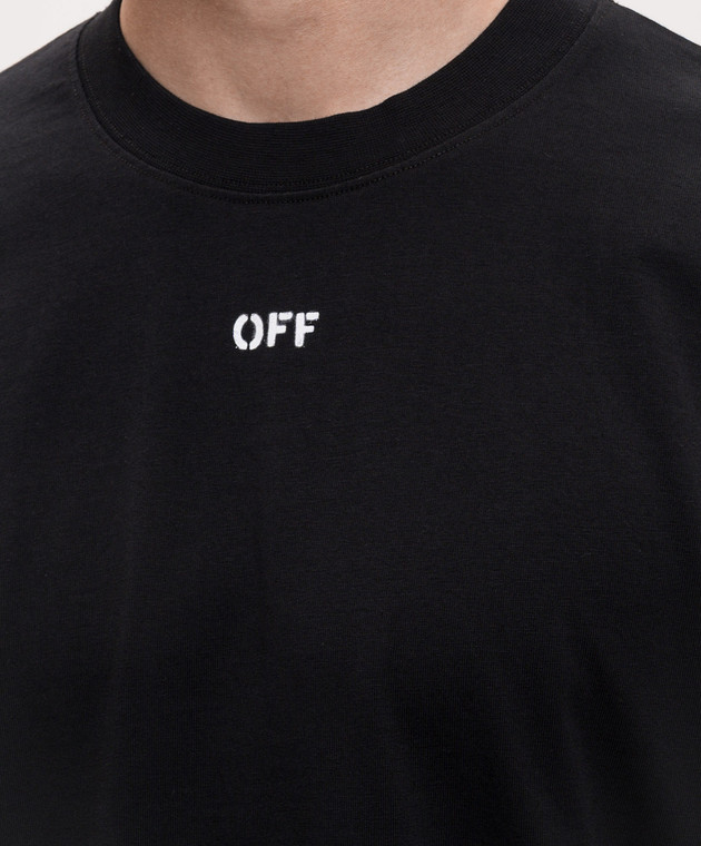 Off-White Чорний лонгслів Chain Arrow Diagonal 44MAB09CS26J001 зображення 5