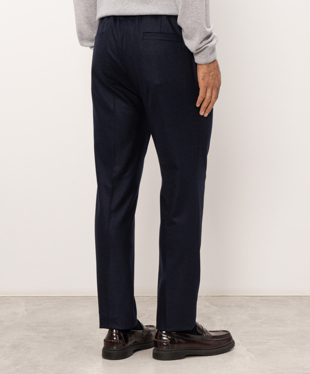 Cashmere&Whiskey Синие брюки из шерсти и кашемира 02556R0775 изображение 4