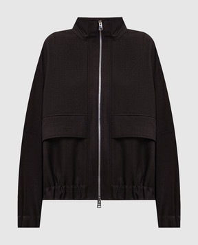 Kiton Коричнева куртка з вовни D62415K0109I