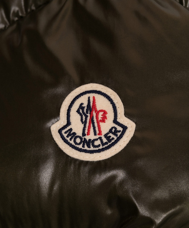 Moncler ENFANT Детский пуховик Sesie цвета хаки L29541A00085597Z8 изображение 3