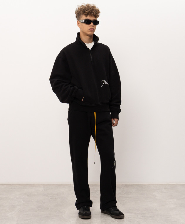 Rhude Черный свитшот с молнией RHPF26ST05012 изображение 2