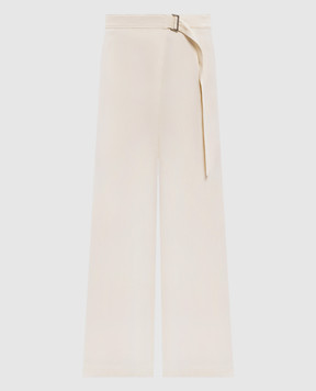 Brunello Cucinelli Бежеві штани з льоном MH126P9207