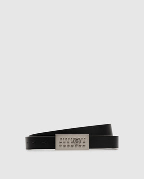 Maison Margiela MM6 Чорний шкіряний ремінь SA6TP0010P9198