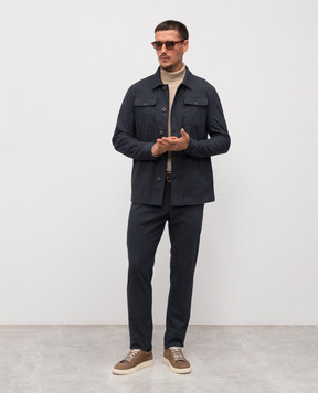 Florentino Синие брюки в клетку 225568522711