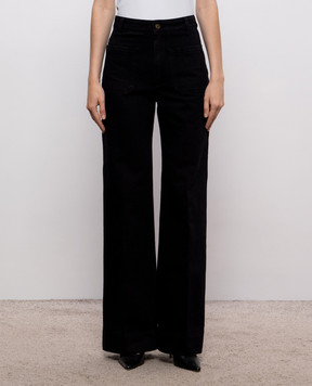 Victoria Beckham Черные джинсы клеш Alina 1226DJE007252IR