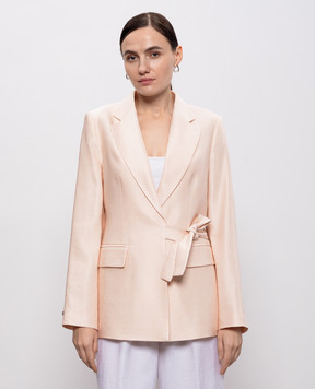 Peserico Розовый жакет с льном S0122901921