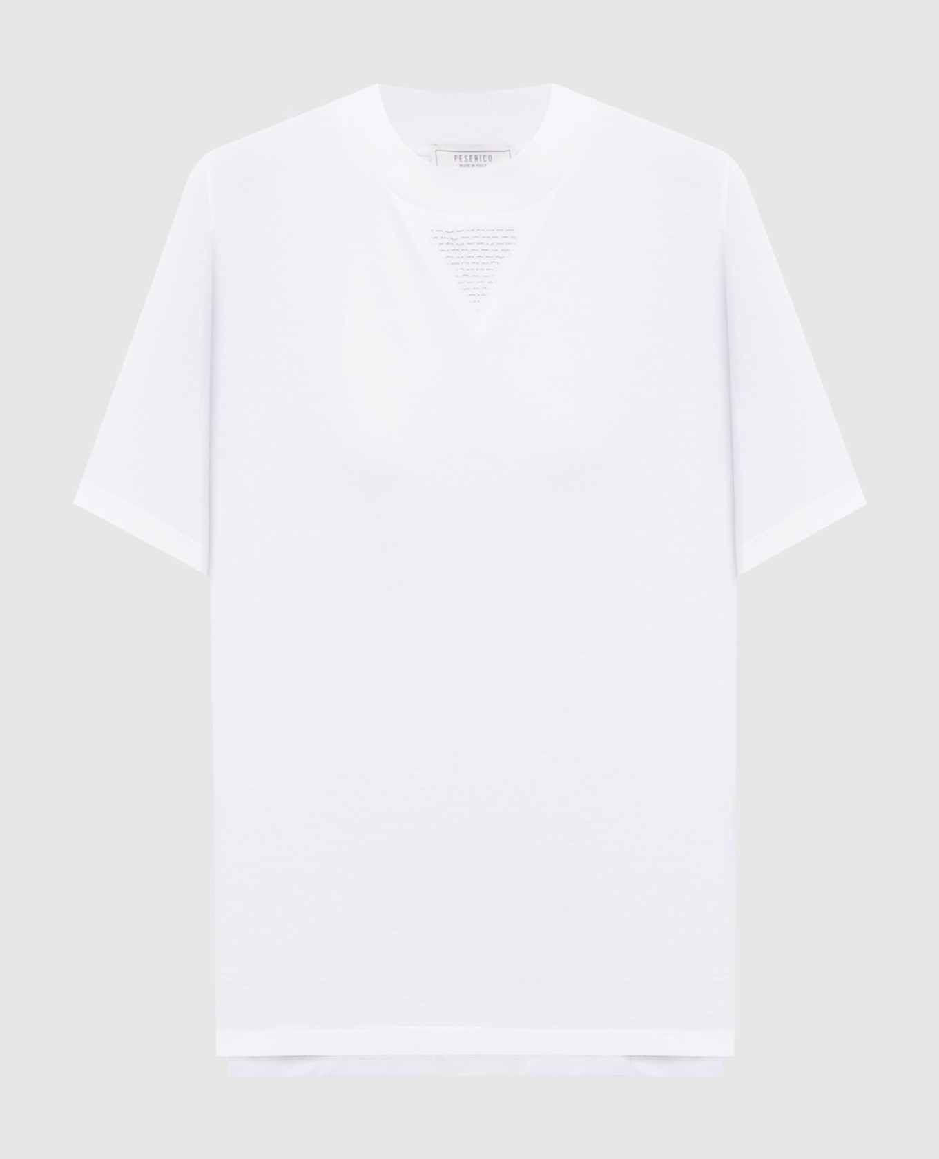 

Белая футболка с цепочкой мониль, Белый, Футболки