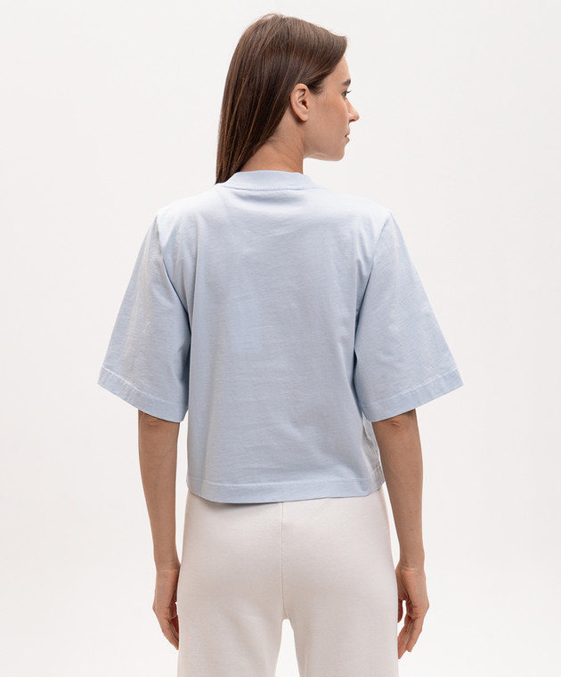 Palm Angels Голубая футболка PWAA079S26JER005 изображение 4